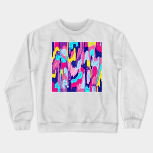 Celebration of Color Abstract Art Crewneck Sweatshirt